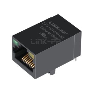 China Belfuse SI-80007-F Compatible LINK-PP LPJ1014NHNL 10/100 Base-T Tab Up Green/Yellow Led Single Port Ethernet RJ45 Modules on sale