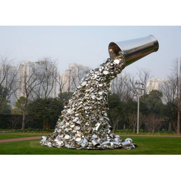 Metal Art Plaza Abstract Water Breaker Sculpture Large Outdoor Decorative