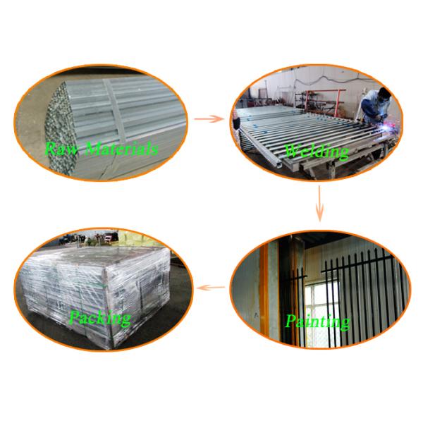 Garden using Spear top 1.8m(H)x2.4m(W) Hercules Security Fencing / Steel Hercules Security Fence