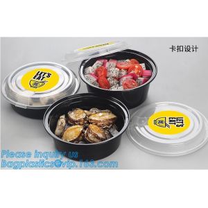 China 500ML 1300ML Rectangular Camping Bowl Stackable Plastic Box Fresh Box Colorful Microwavable Food Storage Container Set on sale