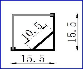 15.5 X 15.5mm LED Rigid Strip Light 80W Ceiling Strip Lights LED PXG-1616B PXG-1616CB