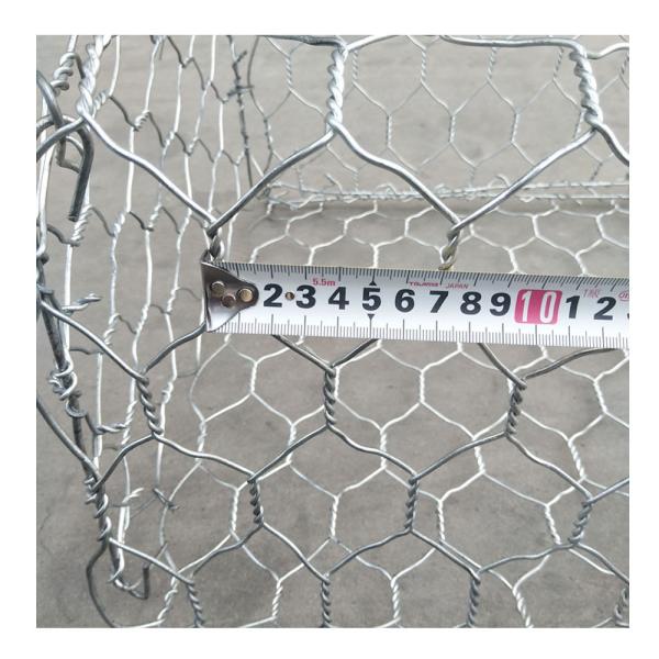 Buy 4x1x1m Metal Gabion Baskets Hot Dipped Galvanized Wire Mesh at wholesale prices