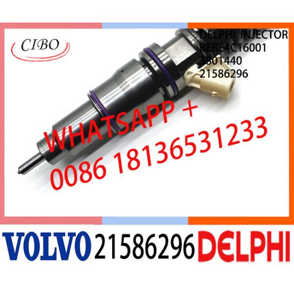 BEBE4C16001 21586296 Common Rail Fuel Diesel Injector BEBE4C16001 21586296 3801440 E1 for VOL 9.0 LITRE INDUSTRIAL