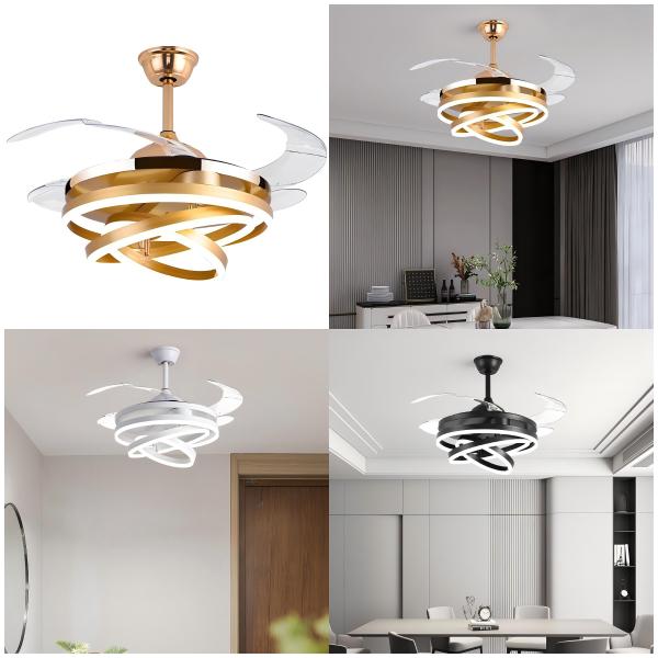 wholesale Bedroom Decor Nordic Ceiling Fan Remote Control Restaurant Ceiling Fan Lamp