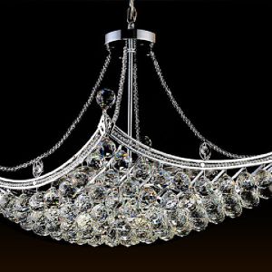 China Indoor Hanging LED Crystal Pendant Light For Living Room Hotel H360mm on sale