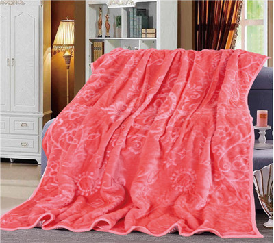 China Factory Custom Wholesale Flower Printed 100% Polyester Blankets