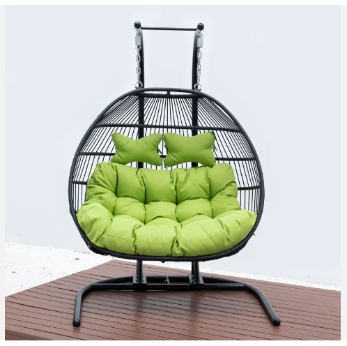 Customized Color Patio Gardening Furniture Set with Double Seater Hanging Swing