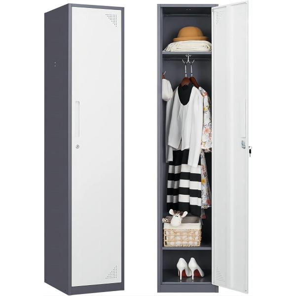 38x43x180CM 1 tier single metal locker cabinet office furniture cabinet used in factory financial department