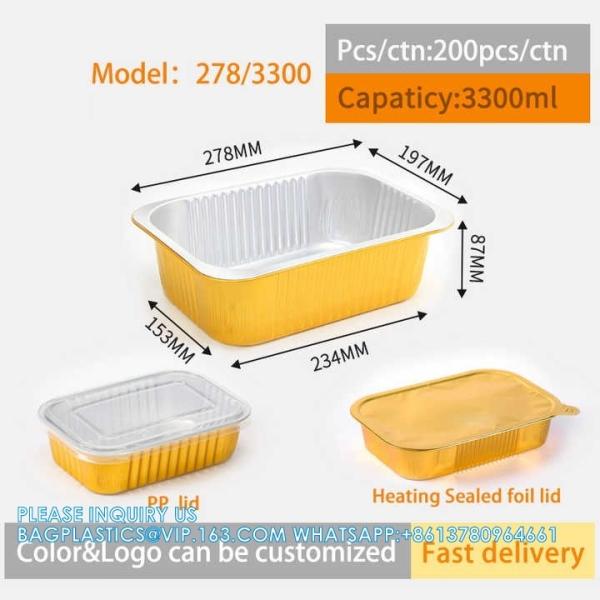 580ml/1.25LB., Sturdy Aluminum Foil Pans With Lids For Cooking, Baking, Reheating, Freezer, Oven, Recyclable