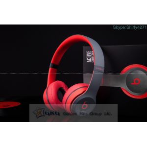 Beats By. Dr. Dre Solo 2 Active Collection RED WIRELESS Headphones Made in China