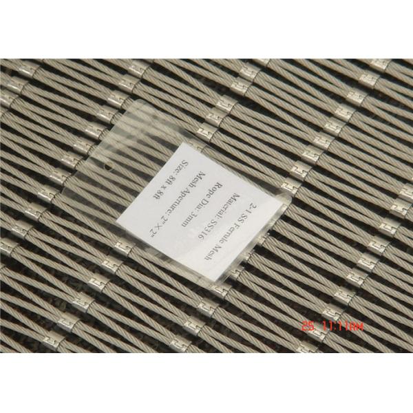 Buy Corrosion Resistant Architectural Mesh Cladding 3.0 mm Wire Diameter at wholesale prices