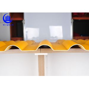 Lightweight Curved Bamboo Roofing Sheets ASA Synthetic Resin Roof Tile Spanish