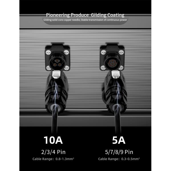 M16 3 Pin Male Female Plug Socket IP68 Standard Waterproof Wire Connector for LED Lighting