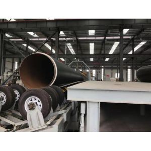 Polyurethane Spraying Foam Pre insulated Steel Pipe Manufacturing Machine DN50