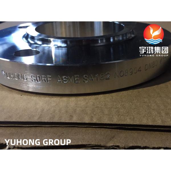 ASME SA182 F904L, UNS N08904 Stainless Steel Slip On Flanges Raised Face B16.5