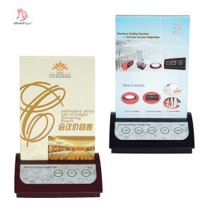 Quality Wireless restaurant equipment multiple keys table call button with card menu support customize for sale