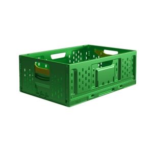 Virgin Plastic Collapsible Folding Vegetable Crate for Agriculture Fruits