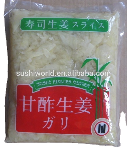 Vinegar Process Japanese White Pink Pickled Sushi Ginger for Open Air Cultivation Type