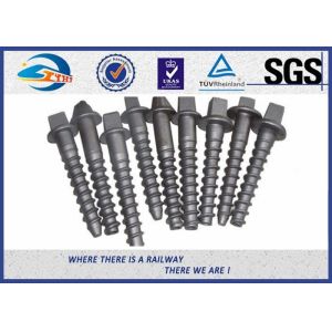 Custom Railroad Screw Spikes Q235 Concrete Sleepers Grade 5.6