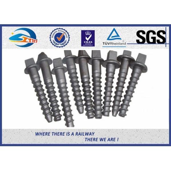 Buy Custom Railroad Screw Spikes Q235 Concrete Sleepers Grade 5.6 at wholesale prices