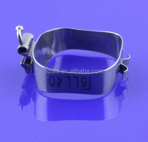 Custom Orthodontic Molar Band With Lingual Sheath Stainless Steel Buccal Tube Bands