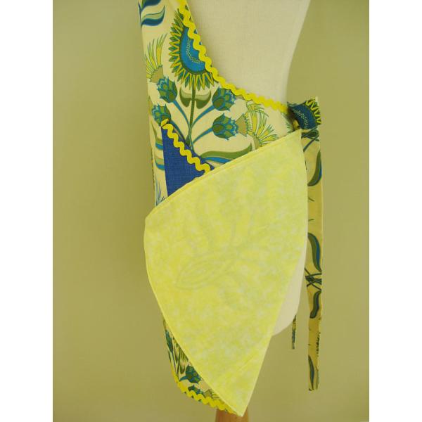 Ladies Apron, Floral Apron, Kitchen Apron, Full Cooking Apron, Gift For Women, Yellow Apron, cooking Apron, Adult Aprons
