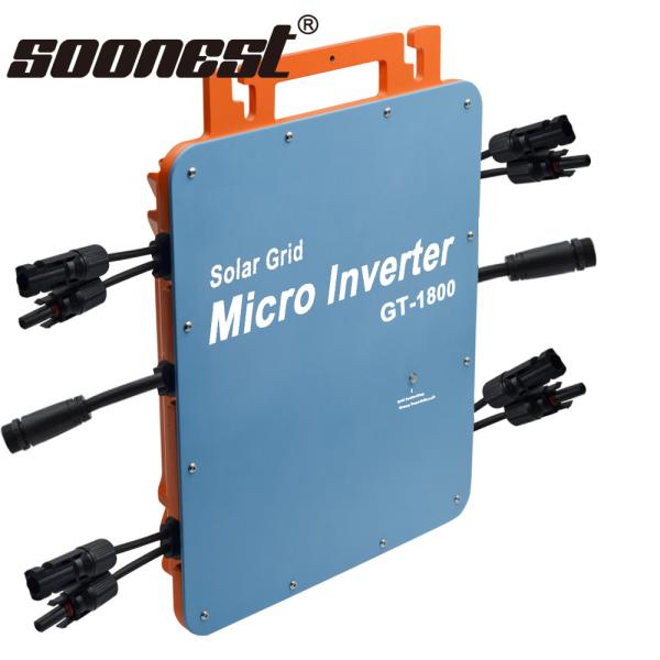 Buy Smart 1800W On Grid Tie Solar Micro Inverter Wifi Communication Mppt Pure Sine Wave Nep Bdm-1800 Microinverter at wholesale prices