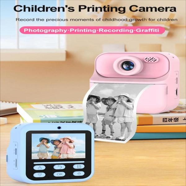Kids Digital Camera 1080P HD Instant Print Camera Portable Camera Toy with 32GB Card Gift For Boys Girls 3-12
