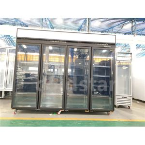 Customize Supermarket Meat Showcase Display Vertical Freezer