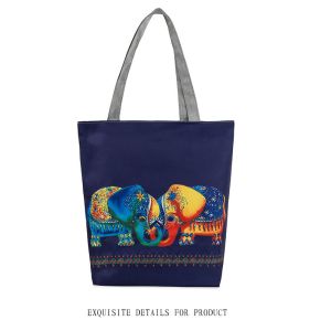 New little girl elephant female tourist attractions printing Ms. shoulder