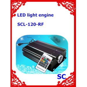 Quality 120W LED RGB Optical Fiber Light Source engine with Remote Control for sale