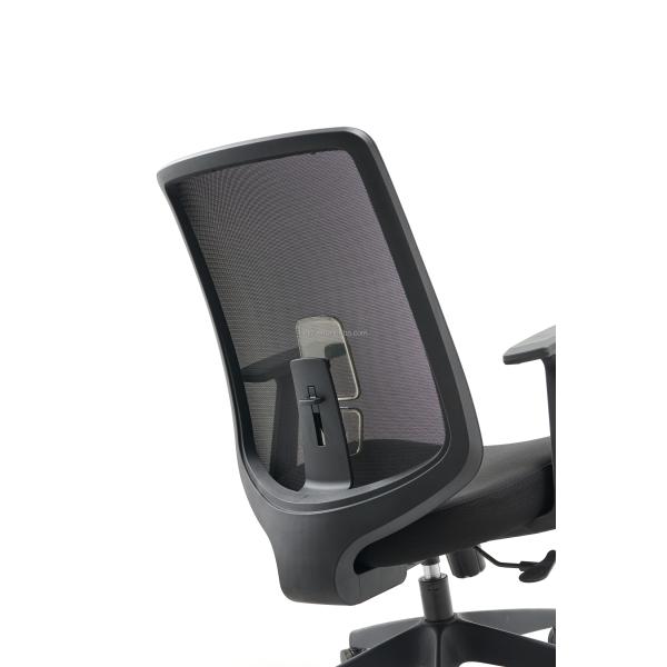 General Commercial Furniture M-062B Mesh Swivel Office Visitor Chair for Conference