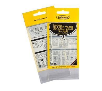 Plastic hanger cosmetic packaging PP bags/opp header bag with self adhesive