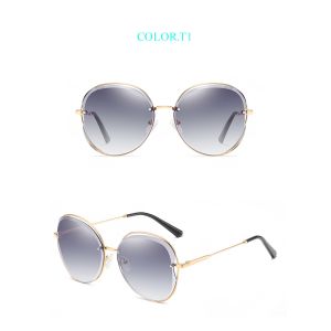 China UV400 TAC Retro Metal Polarized Sunglasses 60MM Lens Frame Engraving on sale