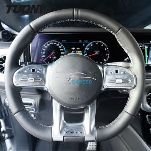 China Full Leather 350mm Mercedes Benz AMG Steering Wheel Customizable on sale