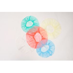 CE Breathable Disposable Non Woven Bouffant Cap