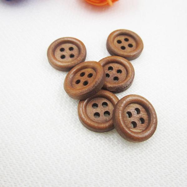 natural fashion wood button for big winter coat shirt,round colorful 2hole/4holes wholesale engraved small wooden buttons