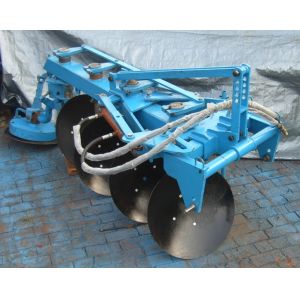 Reversible disc plough