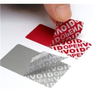 Tamper Evident Open Void Security Label/ Material, Warranty Sticker Void If