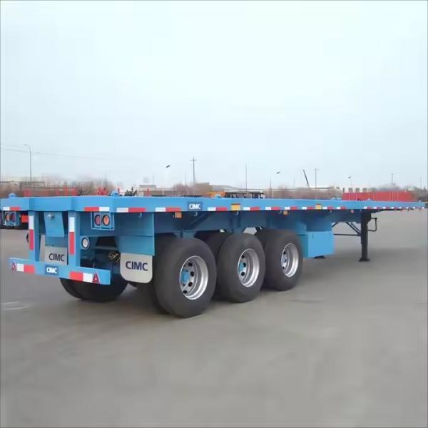 Steel Iron 20ft 40ft 50ft 53ft 2 3 4 5 Axles Frame Shipping Container Chassis Skeleton Semi Trailer