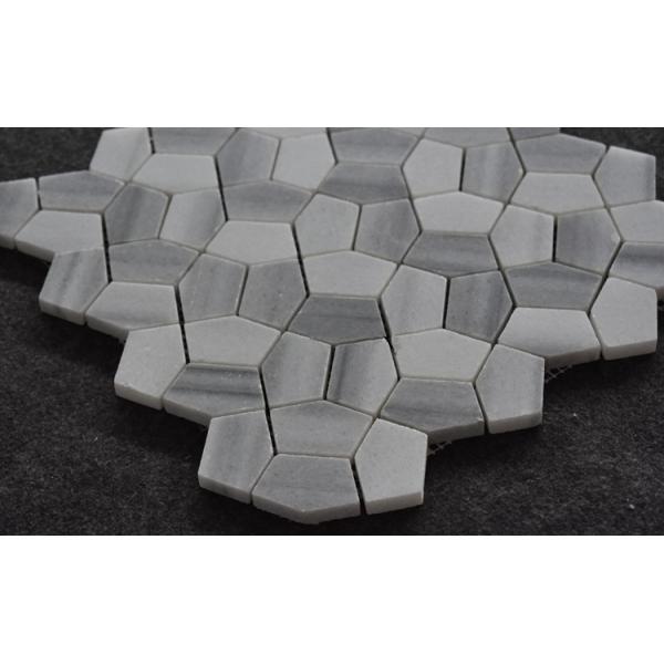 High Quality Marmara Equator White Marble Hexagon Stone Mosaic Tile/stone mosaic