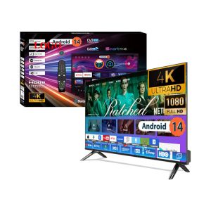 Quality 32 40 50 55 65 Inch Frameless Smart TV 4K UHD Android Ultra Slim Bezel for sale