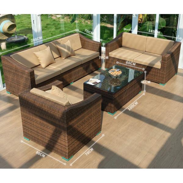 250kg Rattan Furniture Sofa And Chairs Set Hotel Villa Leisure Combination