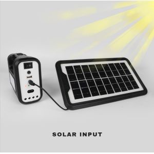 4500mAh Battery Solar Powered Lighting System Solar Emergency Lighting System