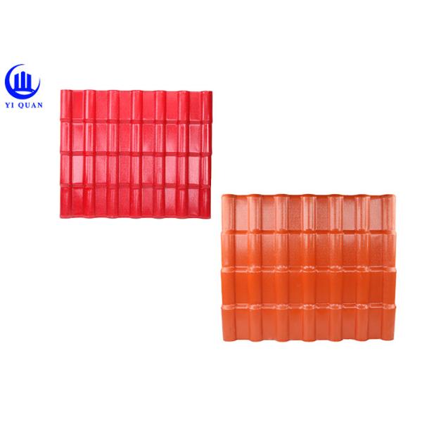 Buy Construction Tile 1050mm Nonflammable PVC Resin ASA Synthetic Resin Roof Sheets at wholesale prices