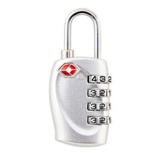 Quality Zinc Alloy TSA 4-digital travel lock&amp; Fashion Design silver Tsa Luggage Lock&amp; 69.5g Tsa Bag Number Lock for sale