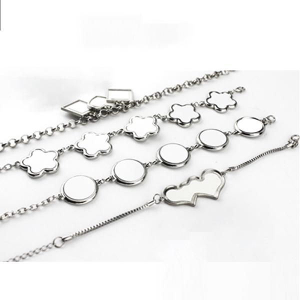 Various Shaped Sublimation Women Bracelet Blanks For Heat Transfer Photos