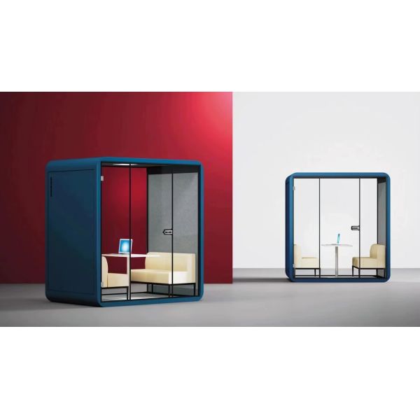 Steel Structure Soundproof Portable Booth Customized Modern Office Pods