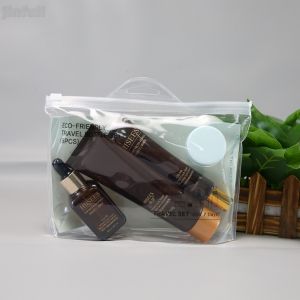 China PVC Leather Cosmetic Makeup Pouch Transparent Waterproof Travel Toiletry Bag on sale