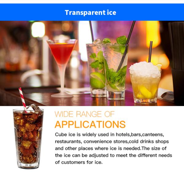 ETERNITY 750kg Commercial Ice Cube Machine Stainless Steel